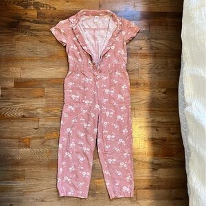 Floral Pink Jumpsuit Girls Children’s Size 10